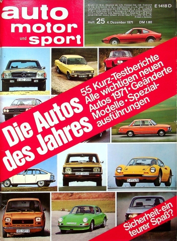 Deckblatt Auto Motor und Sport (25/1971)